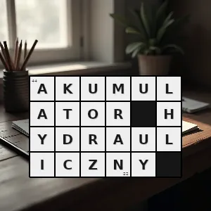 Hasło krzyżówkowe urządzenie służące do gromadzenia energii hydraulicznej - akumulator hydrauliczny – rozwiązanie, synonimy, podpowiedzi i definicje krzyżówkowe